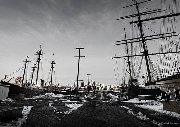 East River Pier and a View of Brooklyn