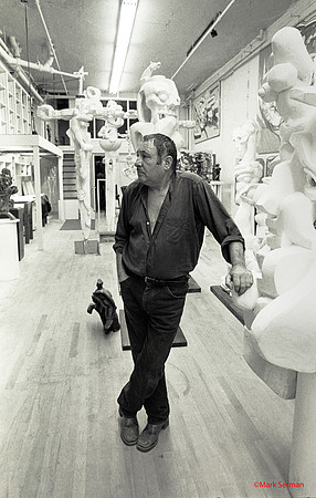 Ernst Neizvestny in his Studio on Grand Street,Soho, New York, 1987