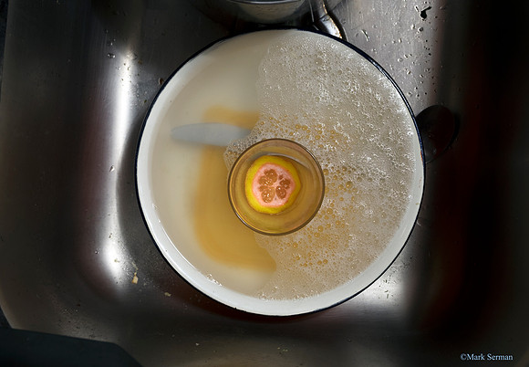 Dirty Dishes and a Piece of Lemon