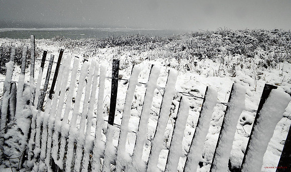 Snow over Ocean