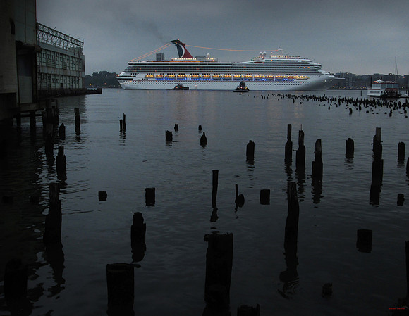 Cruise Ship Seen from West Street