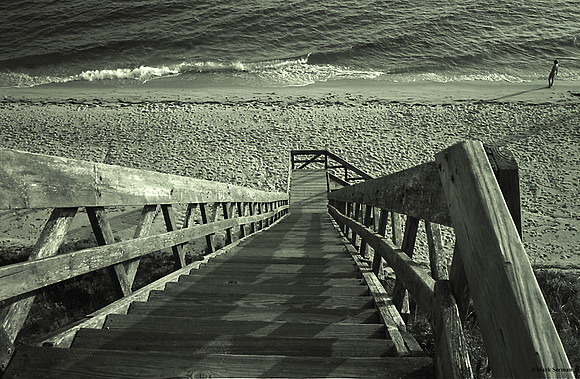 Cape Code Beach with a Boy